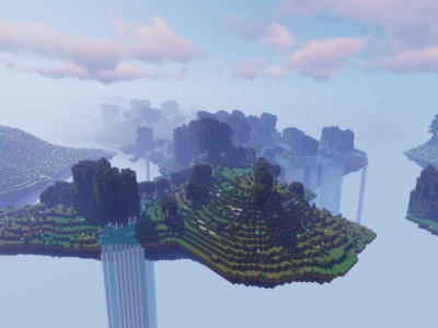 我的世界大型全生物群系天空岛地图